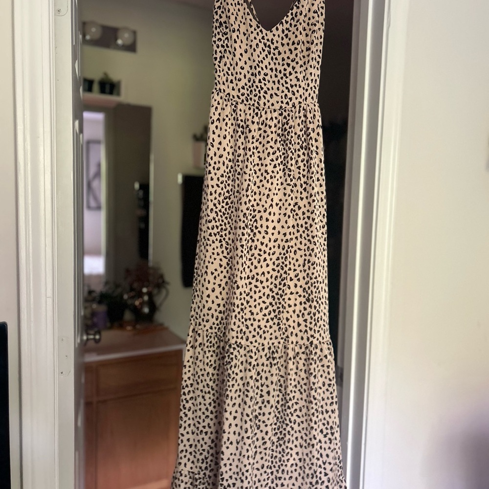 Leopard Print Maxi Dress